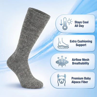 Alpaca Boot Socks - Heavy Duty