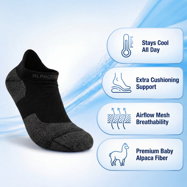 Alpaca No-Show Socks